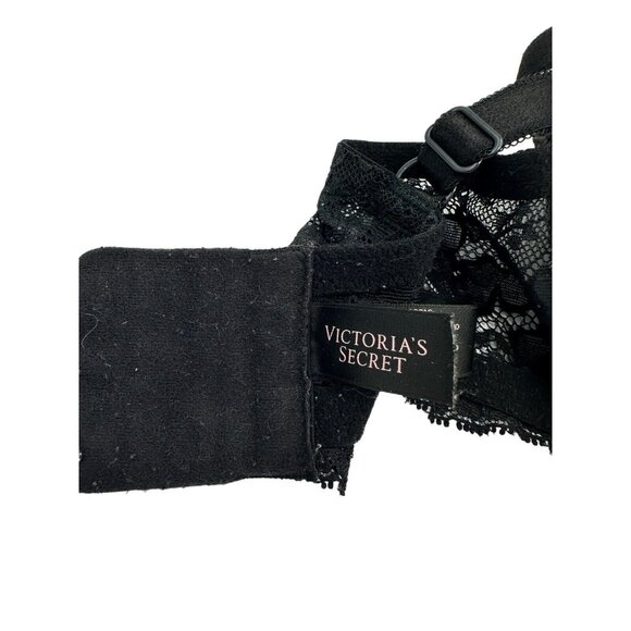 Victoria's Secret Dream Angels Push Up Bra Black With Lace Trim 34DD - Picture 4 of 7